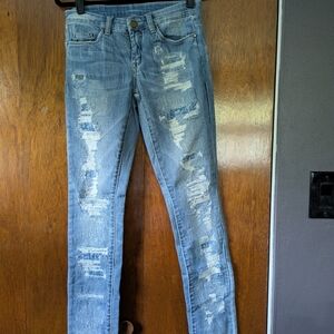 BlankNYC Distressed Skinny Jeans